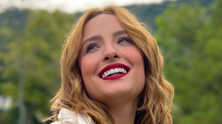 Larissa Manoela surge com barrigão de gravidez, explica nome do bebê e André Luiz Frambach se derrete